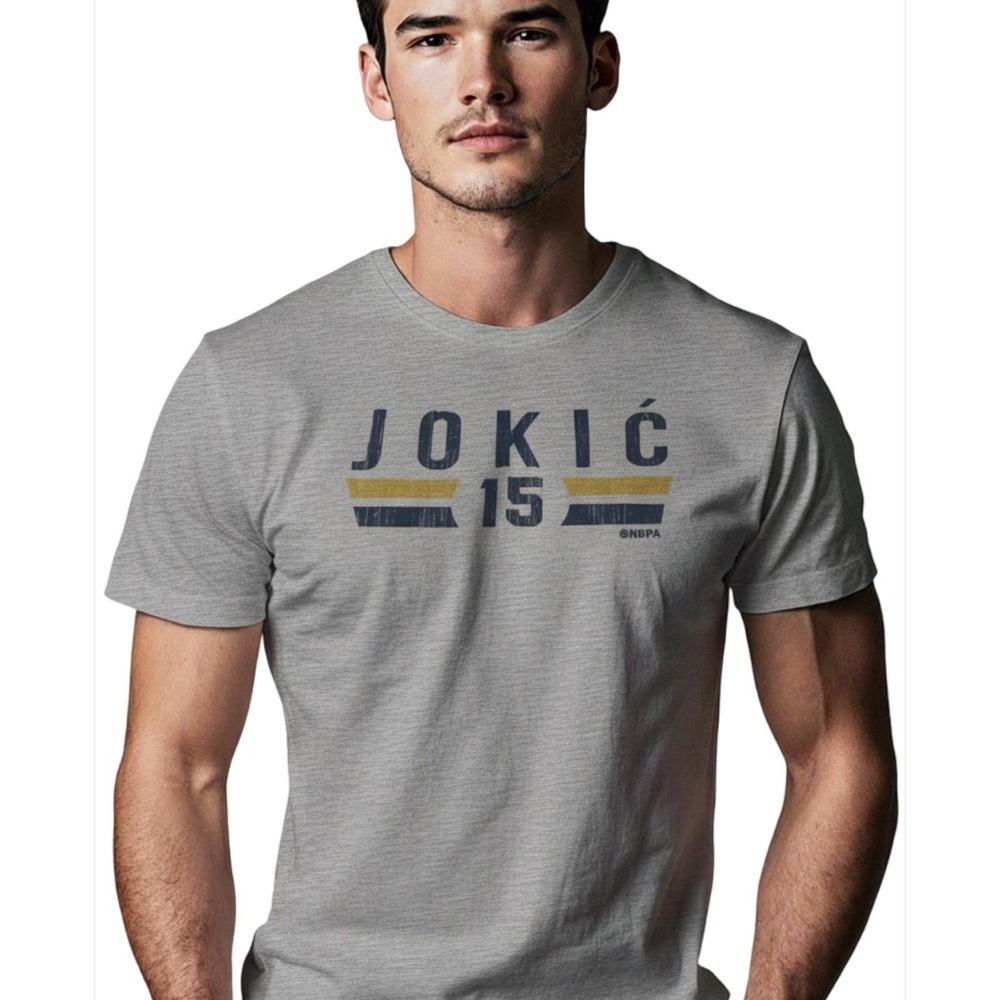 500 Level NBA Nikola Jokic Heather Gray 2XL Tee
Denver Nuggets